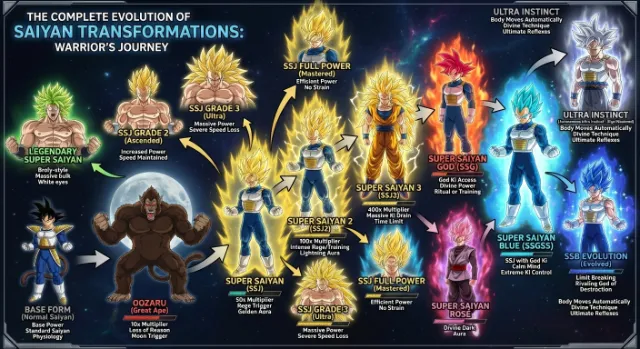 Super Saiyan-style Transformation Process