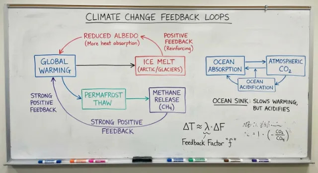 Convert the paper into a picture of the professor's whiteboard