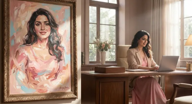 Large-Scale Oil Painting Portrait