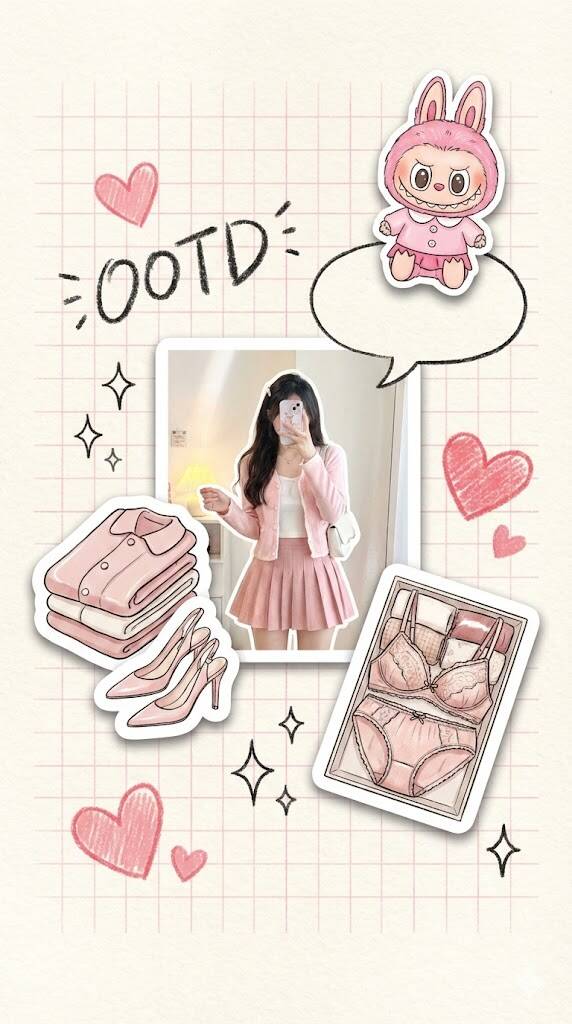 时尚情绪板插画 / Fashion Moodboard